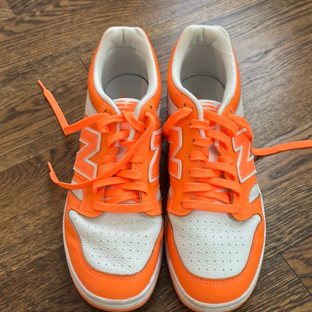 New Balances Orange Mens Sneakers